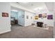 Finished basement area with game room, recessed lighting, and a carpeted floor at 18984 W 85Th Blf, Arvada, CO 80007