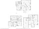 Detailed floor plan showcasing layout of first and second floors plus basement level at 7120 Forest Ridge Cir, Castle Pines, CO 80108