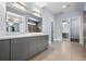 Spacious bathroom features double vanity, modern fixtures, and a walk-in glass shower at 11645 Colony Loop, Parker, CO 80138