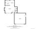 Floor plan showcasing the layout of the first floor with garage, kitchen, and living room at 551 Snowy Owl Pl, Highlands Ranch, CO 80126