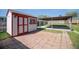 Backyard with a shed and a covered parking structure at 1151 Xanthia St, Denver, CO 80220