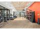 Fitness center with treadmills, weights, and exercise equipment and large windows at 20 Wilcox St # 318, Castle Rock, CO 80104