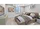 Cozy bedroom with neutral tones, soft bedding, a large window, and modern decor for a relaxing atmosphere at 6716 W Rowland Ave, Littleton, CO 80128