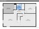 Basement floorplan featuring two large rooms, a bedroom, utility, bath, and the main stairwell at 6716 W Rowland Ave, Littleton, CO 80128