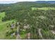 Stunning aerial view of a wooded neighborhood with mature trees and green spaces at 28465 Cragmont Dr, Evergreen, CO 80439