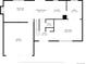 Main level floor plan with the kitchen, living room, dining area, and garage dimensions at 1758 S Tucson St, Aurora, CO 80012