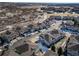 Aerial view of townhouses and surrounding landscape at 17358 Waterhouse Cir # F, Parker, CO 80134