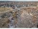 Aerial view of community and a creek at 17358 Waterhouse Cir # F, Parker, CO 80134