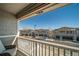 View from balcony overlooking townhomes and parking lot at 17358 Waterhouse Cir # F, Parker, CO 80134