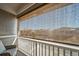 View from covered balcony overlooking townhomes at 17358 Waterhouse Cir # F, Parker, CO 80134