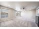 Spacious main bedroom with ceiling fan and neutral decor at 17358 Waterhouse Cir # F, Parker, CO 80134