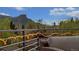 Deck view showing outdoor seating area and scenic mountain vista at 613 Iowa St, Golden, CO 80403