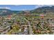 Aerial view showcasing the property's proximity to hiking trails, Mt. Zion, and Clear Creek Canyon at 613 Iowa St, Golden, CO 80403