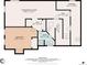Basement layout featuring a recreation room, bedroom, bathroom, storage, and utility room at 8474 E Otero Cir, Centennial, CO 80112