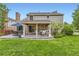 Cozy covered patio with outdoor seating, perfect for relaxing and enjoying the backyard view at 7708 S Krameria Ct, Centennial, CO 80112