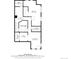 Blueprint for the house; featuring a laundry, bedroom, living room, bath, storage and electrical room at 11710 Spruce Canyon Cir, Golden, CO 80403