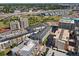 Aerial perspective showcasing the building and surroundings at 2960 Inca St # 112, Denver, CO 80202