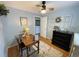 Bright office featuring natural light, a wood desk, hardwood floors, and decor at 9220 Lowell Blvd, Westminster, CO 80031
