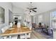 Stylish open-concept space combining living, dining, and kitchen areas with modern accents at 19644 E Girard Dr, Aurora, CO 80013