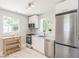 Modern kitchen featuring stainless steel appliances, bright countertops, and ample natural light at 710 Raleigh St, Denver, CO 80204