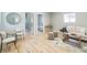 Bright living room featuring hardwood floors, and modern decor at 710 Raleigh St, Denver, CO 80204