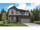 Charming two-story home features a stone-accented facade, attached two-car garage, and landscaped front yard at 8339 Snake River St, Littleton, CO 80125