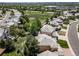 Aerial view displaying the home's location within a community, with nearby green spaces and convenient access to amenities at 5416 S Hannibal Ct, Centennial, CO 80015