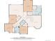 Upstairs floor plan highlighting bedrooms with walk-in closets and Primary suite layout with bathrooms at 5416 S Hannibal Ct, Centennial, CO 80015