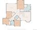 Floor plan highlighting upstairs bedrooms with walk-in closets and Primary suite layout at 5416 S Hannibal Ct, Centennial, CO 80015