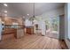 Spacious open kitchen with access to a deck and a large center island perfect for entertaining at 5416 S Hannibal Ct, Centennial, CO 80015