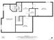 Basement floor plan featuring a recreation room, sauna, bathroom, storage, and bedroom layout at 5310 S Flanders Way, Centennial, CO 80015