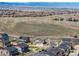 This aerial perspective highlights the tranquil surroundings at 3534 N Meadows Dr, Castle Rock, CO 80109