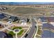 Aerial view shows this home's perfect location within a peaceful neighborhood at 3534 N Meadows Dr, Castle Rock, CO 80109