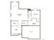 Basement floor plan featuring a recreation room, flex room, bedroom, and unfinished storage space at 9219 Ironwood St, Highlands Ranch, CO 80129