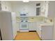 Bright kitchen with white cabinets and appliances offering a clean and functional space at 695 S Alton Way # 6B, Denver, CO 80247