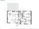 Detailed floor plan of the main level, illustrating the layout of the bedrooms, bathrooms, and living spaces at 9379 W Burgundy Ave, Littleton, CO 80123