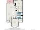 Detailed floor plan showcasing the layout of the home, including the kitchen, bedrooms, and living areas at 5534 Lewis St # 202, Arvada, CO 80002