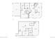 Combined floor plans showcasing both the main level and basement layouts with clearly labeled dimensions at 6595 Meade Ct, Arvada, CO 80003