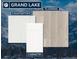 Sample of design materials featuring Grand Lake countertops, flooring, and cabinetry at 1634 N Sheridan Blvd # 101, Denver, CO 80204