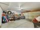 Spacious garage with a large door, overhead lighting, and room for storage at 2408 Concord Cir, Lafayette, CO 80026
