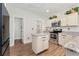 Bright kitchen with stainless steel appliances and a center island with bar stools at 7860 E Ellsworth Ave, Denver, CO 80230