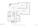 Basement floor plan with bedroom, bathroom, and large unfinished area for customization at 7769 W 70Th Dr, Arvada, CO 80004