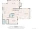 Floorplan of first floor featuring kitchen, Gathering room, living room, and dining area at 12 Long Spur, Littleton, CO 80127