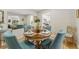 Inviting dining area with a round table and comfortable seating arrangements at 7427 W Cedar Cir, Lakewood, CO 80226