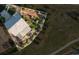 Aerial view of a two-story home highlighting its roof and landscaped yard at 3741 Harvard Pl, Broomfield, CO 80023