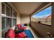 Relaxing patio area with seating and neighborhood views at 1379 Charles # 4, Longmont, CO 80503
