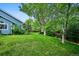 Expansive backyard with lush lawn and mature trees offers serene outdoor living space at 19113 W 60Th Ln, Golden, CO 80403