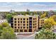 Stunning apartment building featuring modern architectural design and beautiful landscaping at 1601 Park Ave # 506, Denver, CO 80218