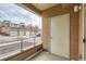 Private patio area with storage closet in a condo community setting at 4100 Albion St # 303, Denver, CO 80216