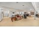 Large, finished basement featuring a cozy seating area, workout space, and entertainment area at 4541 Christensen Cir, Littleton, CO 80123